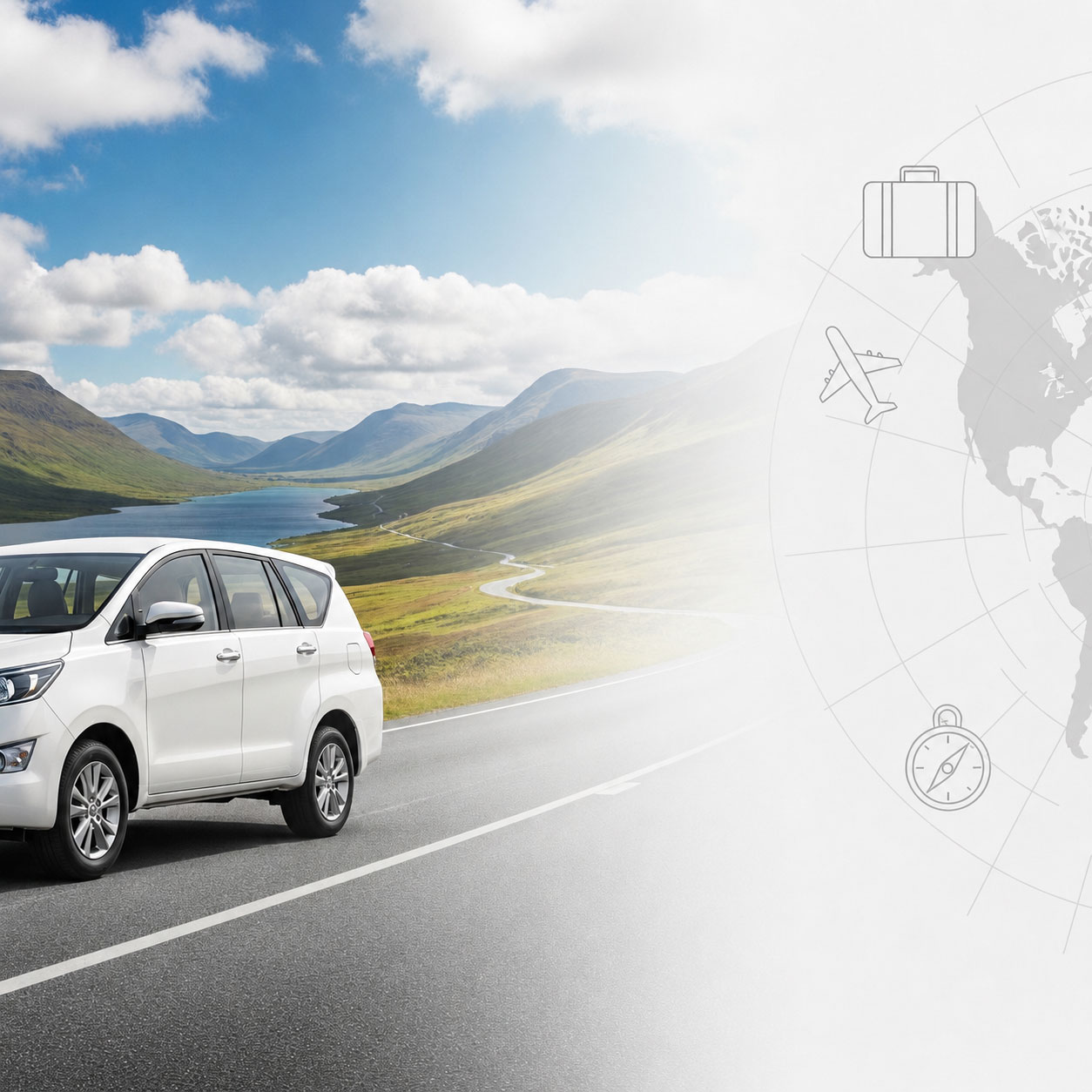 Toyota Innova tourist vehicle for comfortable India tours and travel