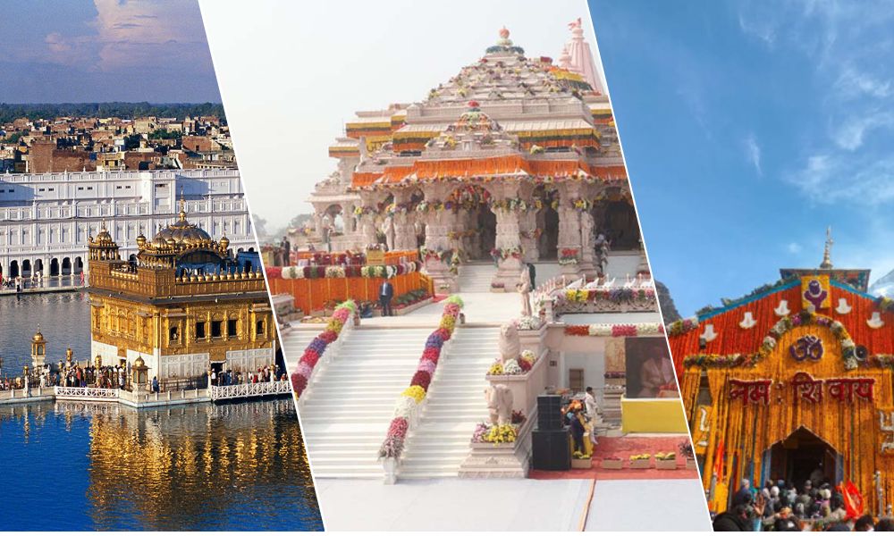 North India temples tour covering famous pilgrimage and spiritual sites